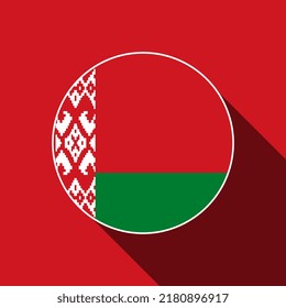 Country Belarus. Belarus flag. Vector illustration.