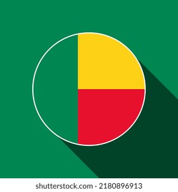 Country Benin. Benin flag. Vector illustration.