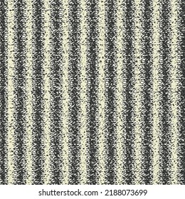 Manta de campo con estriado. Tejidos de yute, lana o algodón. Textura de tela gruesa. Gráficos en blanco y negro. 