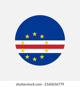 Country Cape Verde. Cape Verde flag. Vector illustration.