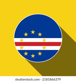 Country Cape Verde. Cape Verde flag. Vector illustration.