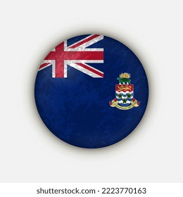 Country Cayman Islands. Cayman Islands flag. Vector illustration.