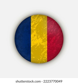 Country Chad. Chad flag. Vector illustration.