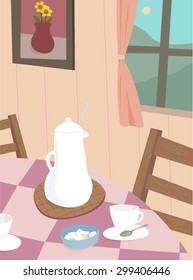 Country cottage interior