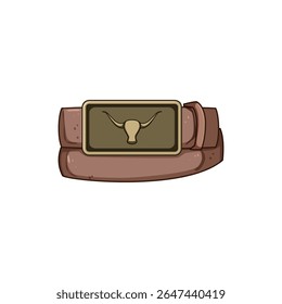 country cowgirl belt cartoon. durable handcrafted, classic trendy, outfit statement country cowgirl belt sign. isolated symbol vector illustration