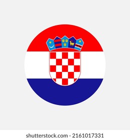 Country Croatia. Croatia flag. Vector illustration.