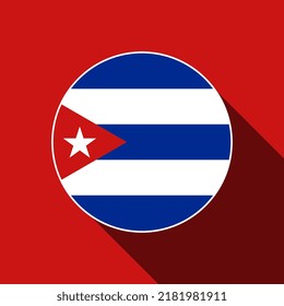 Country Cuba. Cuba flag. Vector illustration.