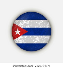 Country Cuba. Cuba flag. Vector illustration.