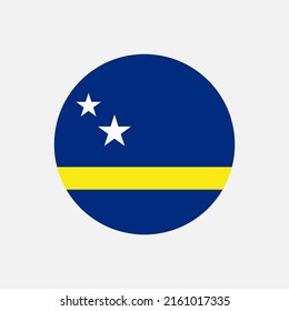 Country Curacao. Curacao flag. Vector illustration.