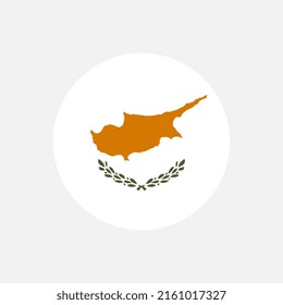 Country Cyprus. Cyprus flag. Vector illustration.