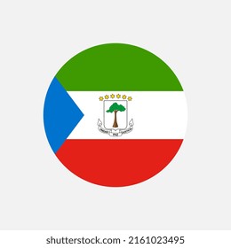 Country Equatorial Guinea. Equatorial Guinea flag. Vector illustration.