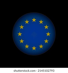Country European Union. European Union flag. Vector illustration.