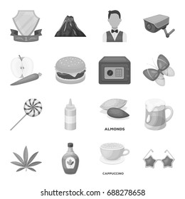 Country, finance, nature and other web icon in monochrome style.Sport, food, service icons in set collection.
