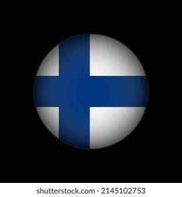 Country Finland. Finland flag. Vector illustration.