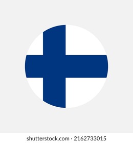 Country Finland. Finland flag. Vector illustration.