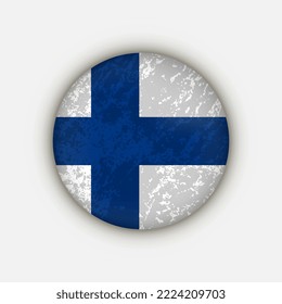Country Finland. Finland flag. Vector illustration.