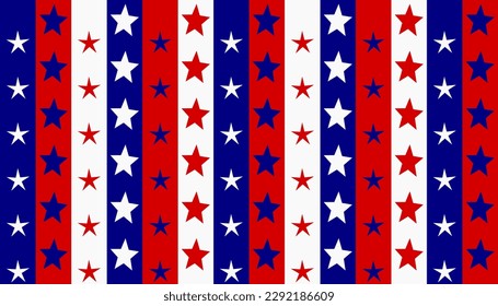 Country Flag background. Stars on red white blue color stripes. United State of America, France, Thailand, New Zealand, Netherlands, British, Great Britain, and Australia.