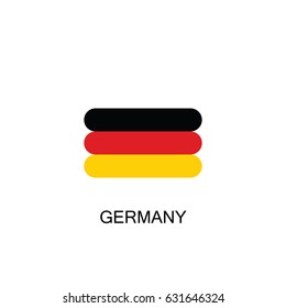 Country Flag of Germany Vector Illustration

