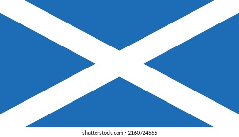 Country Flag of Scotland emblem graphic element Illustration template design