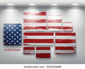  country flags in white background 