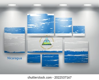  Landesflaggen auf weißem Hintergrund 
