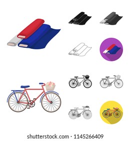 Country France cartoon,black,flat,monochrome,outline icons in set collection for design. France and landmark vector symbol stock web illustration.