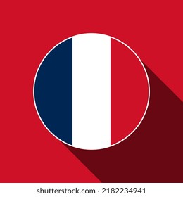 Country France. France flag. Vector illustration.