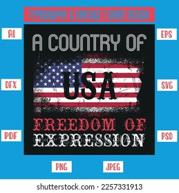 A country of freedom of expression T shirt
