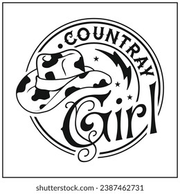 Country Girl , Southern Girl , Small Town Girl Cowgirl, Cowgirl Country , Western svg
