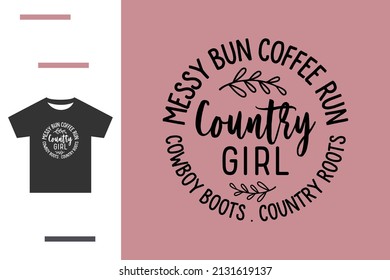 Country girl t shirt design