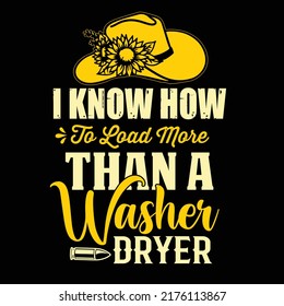 Country girl typography t shirt design