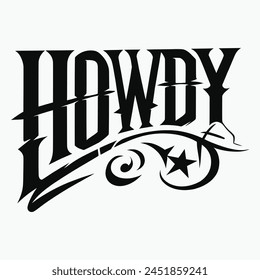 Country Girl Western, Howdy Design, Cowboy And Cowgirl T-shirt Design,Vector illustration