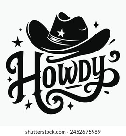 Country Girl Western, Howdy Design, Cowboy And Cowgirl T-shirt Design,Vector illustration