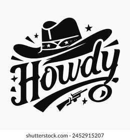 Country Girl Western, Howdy Design, Cowboy And Cowgirl T-shirt Design,Vector illustration