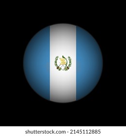 Country Guatemala. Guatemala flag. Vector illustration.