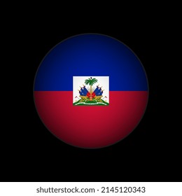 Country Haiti. Haiti flag. Vector illustration.