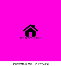 country house icon sign signifier vector