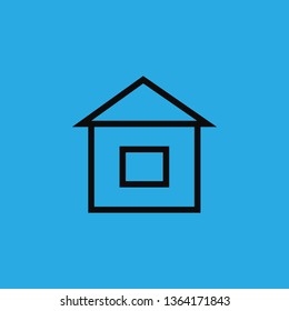 country house icon vector