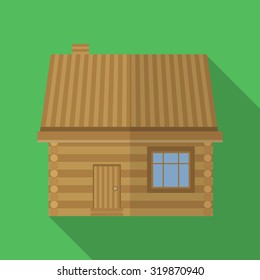 Country house icon.Flat style.