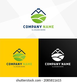 Country House Logo Real Estate Logo Vector Farm Hut Logo
