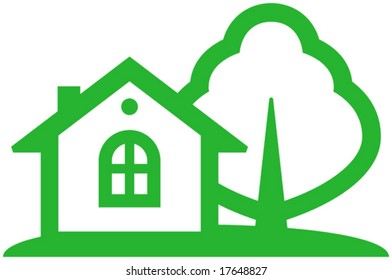 Country house vector illustration