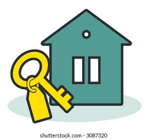 Country house vector illustration