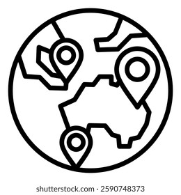 Country Icon Element For Design