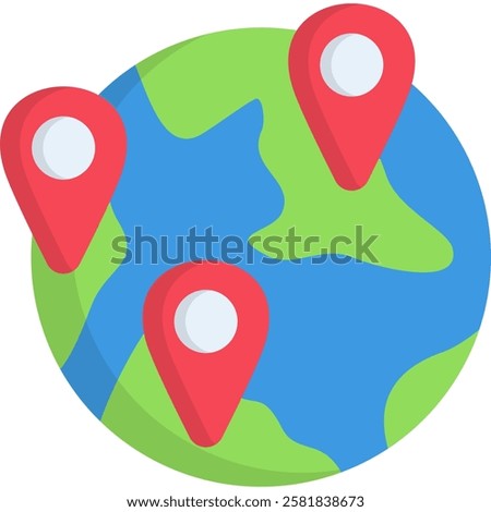 Country Icon Flat Vector Illustration