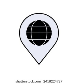 Country Icon. Position, Address. Geolocation Symbol. 