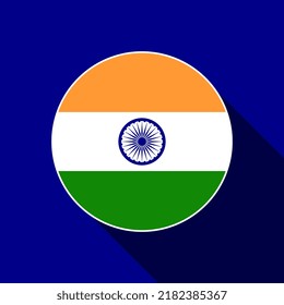 Country India. India flag. Vector illustration.