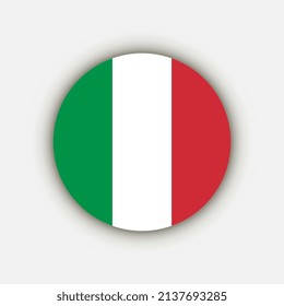 Country Italy. Italy flag. Vector illustration.