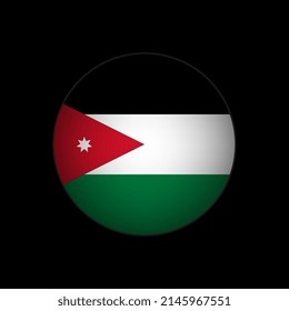 Country Jordan. Jordan flag. Vector illustration.