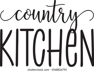 Country Kitchen Background Inspirational Positive Quotes Stock Vector ...