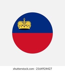 Country Liechtenstein. Liechtenstein flag. Vector illustration.